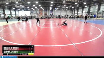 52 lbs Rd# 3 12:00pm Friday - Cooper Emerson, Oklahoma Outlaws Blue vs Parker Mangum, NCWAY National Team