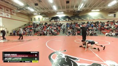 67 lbs Semifinal - Asher Harju, Anacortes Hawkeyes Wrestling Club vs Jacobey Lamothe, Mat Demon Wrestling Club