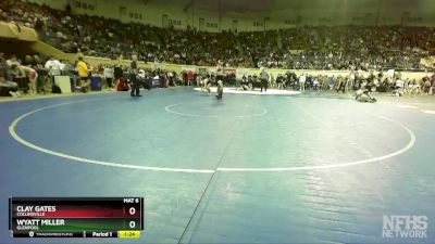 5A-126 lbs Semifinal - Wyatt Miller, Glenpool vs Clay Gates, Collinsville