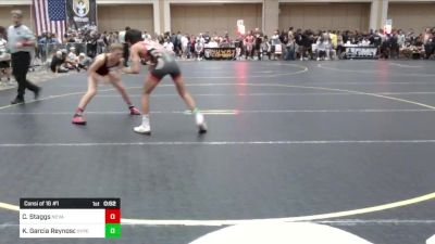 109 lbs Consi Of 16 #1 - Cael Staggs, Nevada Elite WC vs Kenneth Garcia Reynoso, Hyperbolic WC