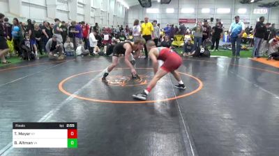 E-132 lbs Final - Tj Meyer, KY vs Brodie Altman, VA