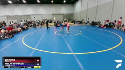 132 lbs Quarters & 1st Wb (16 Team) - Zoe Ortiz, Idaho vs Ashlan Thompson, Missouri Ice