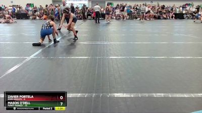 132 lbs Round 1 (6 Team) - Mason O`dell, Funky Monkey vs Zavier Portela, Dark Knights