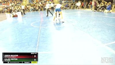 145 lbs Cons. Round 3 - Kaleb Minton, Williston vs Joryn Richter, Bismarck St Mary`s