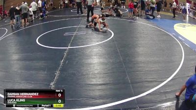 70 lbs Champ. Round 1 - Luca Kling, Engaged vs Damian Hernandez, Madera Wrestling Club