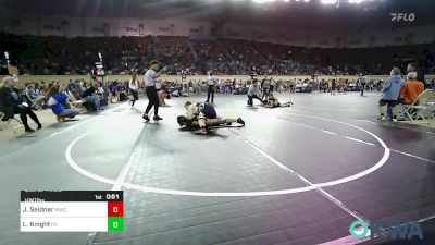 Quarterfinal - John Seidner, Midwest City Bombers vs Layne Knight, Pauls Valley Panther Pinners