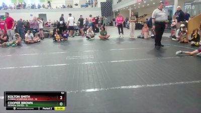 52 lbs Round 1 (10 Team) - Kolton Smith, Florida Scorpions Gold vs Cooper Brown, Georgia United