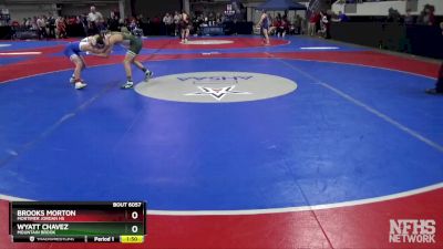 6A 106 lbs Quarterfinal - Brooks Morton, Mortimer Jordan HS vs Wyatt Chavez, Mountain Brook