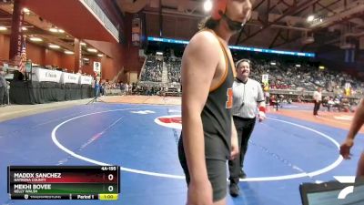 4A-195 lbs Cons. Round 2 - Mekhi Bovee, Kelly Walsh vs Maddx Sanchez, Natrona County