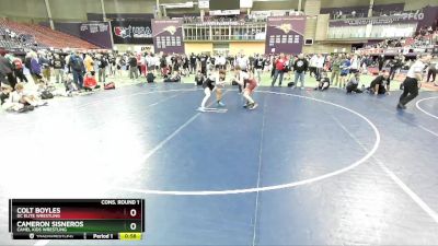 120 lbs Cons. Round 1 - Colt Boyles, DC Elite Wrestling vs Cameron Sisneros, Camel Kids Wrestling