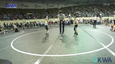 46 lbs Semifinal - Johnny Weisinger, Wyandotte Youth Wrestling vs Christopher Waitkus, Team Tulsa Wrestling Club