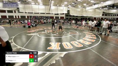 100 lbs Quarterfinal - Preston Morrison, ISI Wrestling White vs Greysin Hopp, Outlaws HS2