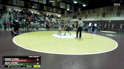 77 lbs Cons. Round 1 - Grae Castro, Total Kaos Wrestling Club vs Ayden Flores, Temecula Valley Wrestling Club