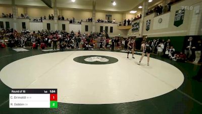 113 lbs Round Of 16 - Christian Grimaldi, Whitman-Hanson vs Robby Dobbin, Oliver Ames