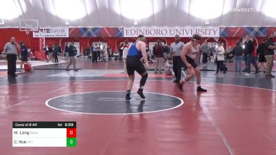 285 lbs Consolation - Matt Long, Gannon vs Cole Nye, Pittsburgh