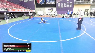 100 lbs Semifinal - Jax Vang, Red Wave Wrestling vs Adrian Mincey, SOARR Elite Wrestling Club