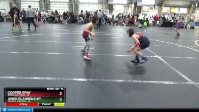 64 lbs Semifinal - Cooper Gray, SMWC Wolfpack vs Owen Blankenship, Virginia Patriots