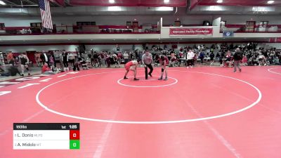 160 lbs Quarterfinal - Luke Donis, Milford vs Anthony Midolo, Whittier