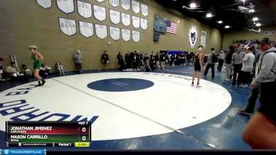 120 lbs Champ. Round 3 - Jonathan Jimenez, Caruthers vs Mason Carrillo, Royal