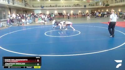 174 lbs Cons. Round 1 - Gavin Hollingsworth, Alvernia University vs Jonathan DiGiulian, Marymount