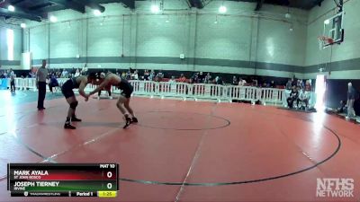 195 lbs Quarterfinal - Mark Ayala, St John Bosco vs Joseph Tierney, Irvine