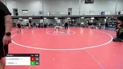 76 lbs Rr Rnd 1 - Colton Louderback, Elite Wrestling vs Logan Moffa, Clearview