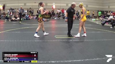 118 lbs Round 3 (4 Team) - Gracey Barry, Untouchables vs Kyla Johnson, Beast Mode WA Pink