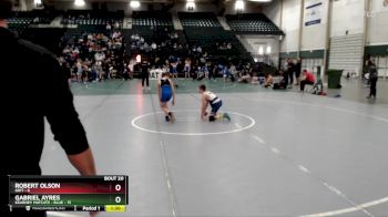 96 lbs Placement Matches (8 Team) - Robert Olson, GRIT vs Gabriel Ayres, Kearney Matcats - Blue