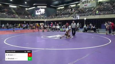 50 lbs Consi Of 8 #2 - Ari Brown, Nottingham, PA vs Johnny Shubiak, Whitehouse Station, NJ