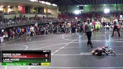 45 lbs Cons. Round 2 - Lane Moore, Arlington vs Rorke Olson, West Point Wrestling Club