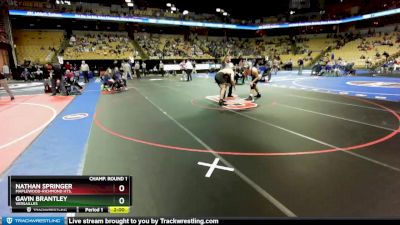 285 Class 1 lbs Champ. Round 1 - Nathan Springer, Maplewood-Richmond Hts. vs Gavin Brantley, Versailles