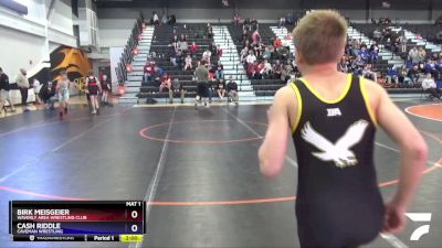 12U-4 lbs Rr2 - Birk Meisgeier, Waverly Area Wrestling Club vs Cash Riddle, Caveman Wrestling