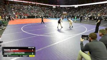 Girls 165 lbs Semifinal - Alexandra Hofrichter, Antigo Girls vs Rachel Schauer, Fennimore Girls