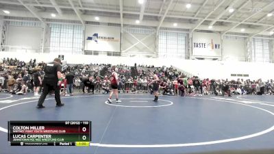 110 lbs Cons. Round 4 - Lucas Carpenter, Johnstown Pee Wee Wrestling Club vs Colton Miller, Whitney Point Youth Wrestling Club