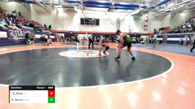 150 lbs Semifinal - Bentley Wise, Stanford Olympia vs Ryan Serna, Evergreen Park