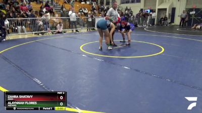 170 lbs Quarterfinal - Alaynnah Flores, Aquinas vs Zahra Shatavy, Indio