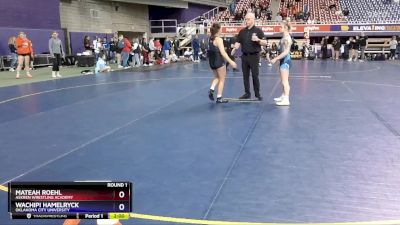 123 lbs Round 1 - Mateah Roehl, Askren Wrestling Academy vs Wachipi Hamelryck, Oklahoma City University