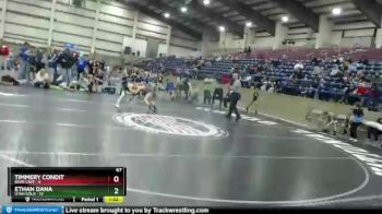 67 lbs Semis & Wb (16 Team) - Ethan Dana, Utah Gold vs Timmery Condit, Bear Cave