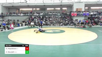 160 lbs Semifinal - Cavin Napoletano, Haddam-Killingworth vs Khalil Bourjelli, New Milford