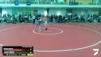 157 lbs 1st Place Match - Jason Rezac, Alvernia University vs Ryan Smith, Stevens Institute Of Technology