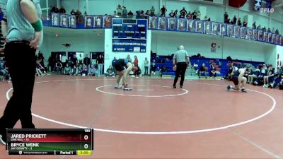 190 lbs Quarters & Wb (16 Team) - Bryce Wenk, Jay County vs Jared Prickett, Oak Hill