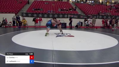 85 kg 7th Place - Jesse Conley, Interior Grappling Academy vs Zachary Leftwich, Osprey Wrestling Club