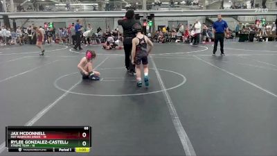 68 lbs Semis (4 Team) - Jax McDonnell, Mat Warriors Green vs Rylee Gonzalez-Castellanos, Xtreme Team