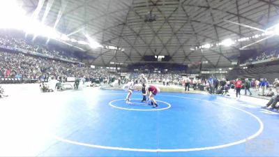 3A 195 lbs 1st Place Match - Jarom Liljenquist, Mt. Spokane vs Charles Larsen, Silas