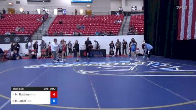 110 lbs Cons 8 #2 - Mariah Robbins, Oklahoma vs Hannah Lopez, Lions Wrestling Academy