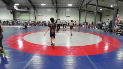 80 lbs Rr Rnd 3 - Cael Harris, Guerrilla Wrestling Academy vs Elianna White, Morris Fitness Orange