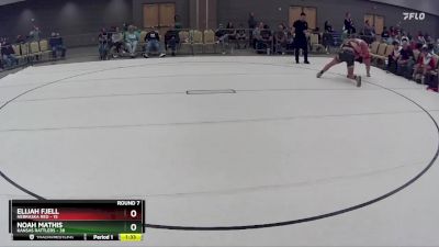 218 lbs Round 7 (8 Team) - Elijah Fjell, Nebraska Red vs Noah Mathis, Kansas Rattlers