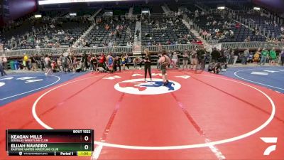 160 lbs 3rd Place Match - Keagan Mills, Douglas Wrestling Club vs Elijah Navarro, Eastside United Wrestling Club