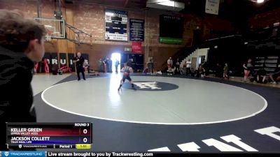 67 lbs Round 3 - Keller Green, Upper Valley Aces vs Jackson Collett, Team Real Life