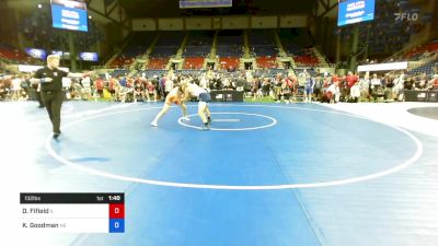 132 lbs Cons 64 #2 - Drew Fifield, Illinois vs Kaedun Goodman, Nebraska